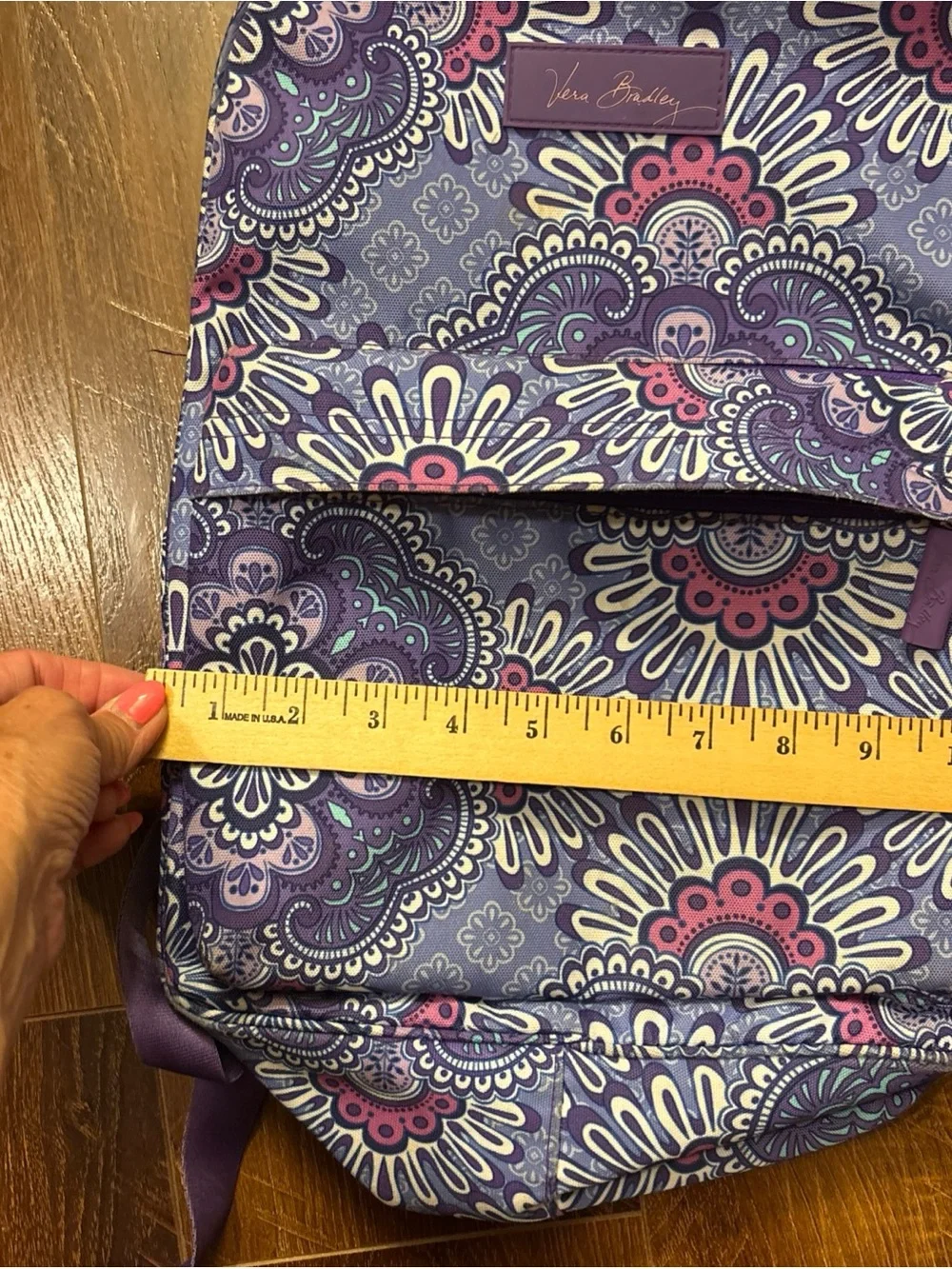 Vera Bradley Backpack Large Lilac Medallion